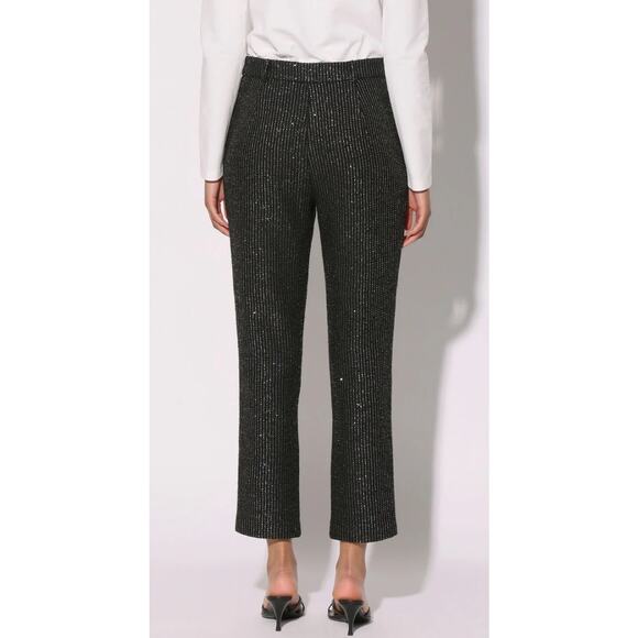 Walter Baker Tyler Pant Sparkle Stripe Tweed with Cropped Ankle. Size 2 - Picture 3 of 10